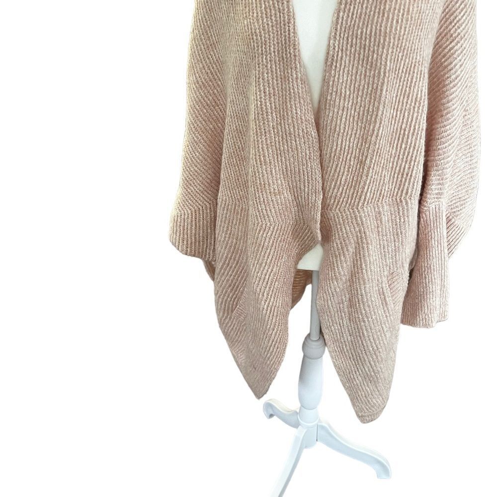 Anthropologie Dusty Pink Open-Front Oversized Cardigan - Picture 5 of 9